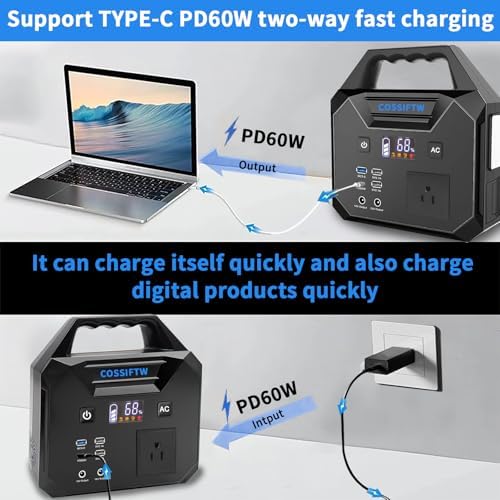 Heavy Duty 10000A Jump Starter Built-in AC 200W Inverter for Trucks, Motorhomes All Gasoline and Up to 15L Diesel Engines；Power Suplly Fan, Laptop