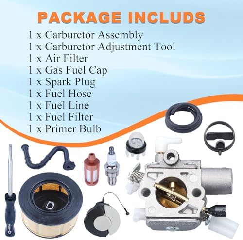 MS251 Carburetor Air Filter Kit for Stihl MS251 MS231 MS231C-BE MS251CB-E MS 251 2-Mix Chainsaw Parts