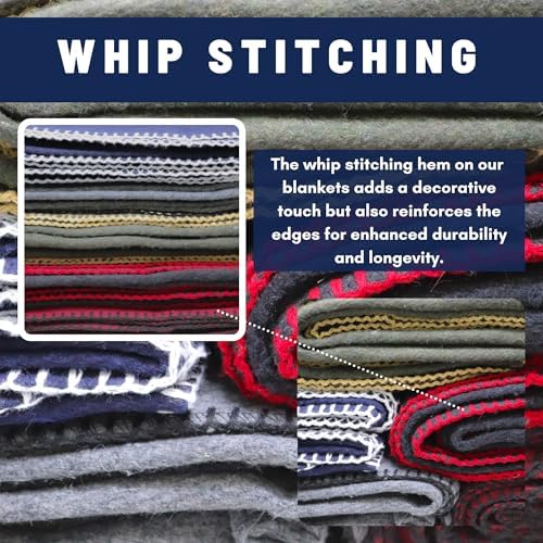 M MCGUIRE GEAR Heavy Duty Wool Blanket, Survival, Emergency, and First Aid Use – Mil-Spec, Fire Retardant