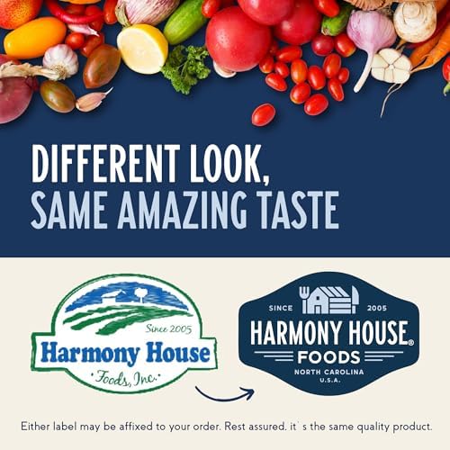 Harmony House Dried Mixed Bell Peppers, Diced – Dehydrated Vegetables for Cooking, Camping, Emergency Supply and More