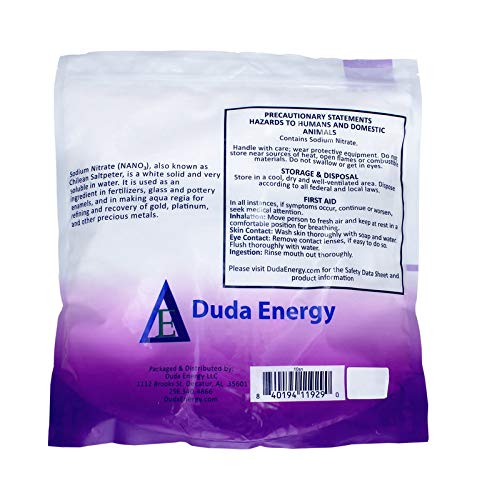 25 lb Sodium Nitrate Fertilizer 99+% Pure Chile Saltpeter Gold Metal Refining Industrial Grade Glass Pottery Enamels