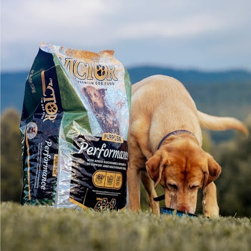 VICTOR Performance Dry Dog Food - Beef, Chicken & Pork Meal, 40 lb | Super Premium Dog Food, 26% Protein, For Active Adult Dogs, Includes Glucosamine and Chondroitin for Hip & Joint Health