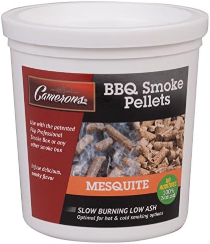 Camerons 100% All Natural Mesquite BBQ Smoking Wood Pellets, 1 Pint | Kiln Dried Barbecue Wood for Smokers, Pellet Grills & Fire Pit