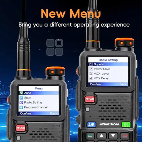 BAOFENG BF-5RH PRO GPS/APRS 10Ｗ Ham Handheld Radio, Multi-Band Long Range Two-Way Radio with 18.89'' Tactical Antenna