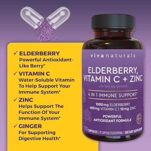 Viva Naturals Vitamin D3 5000 IU Softgels, 360 Count (125 mcg), Supports Bone & Immune Health, High Potency Vitamin D