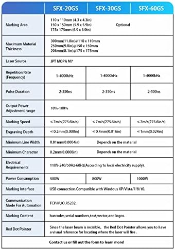 US Stock 60W JPT MOPA M7 Fiber Laser Marking Machine Fiber Laser Engraver Laser Marker 175×175mm with 80mm Rotary Axis Compatible with Lightburn