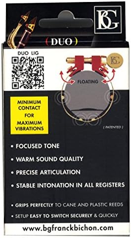 BG LD Silver-Plated Duo Alto Saxophone Clarinet Ligature with Cap