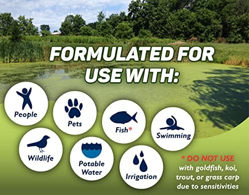 Crystal Plex - Lake and Pond Algaecide Treatment - Liquid Copper Algaecide Kills and Prevents Various Types of Algae (Planktonic, Filamentous