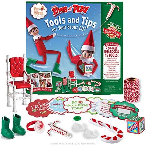 The Elf on the Shelf Elves at Play Tools and Tips for Your Scout Elf - 60-Page Guide Book with 100+ Quick and Easy Ideas and 15 Scout Elf Tools