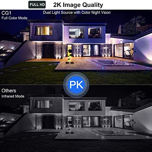 DCT Magnetic Security Camera Outdoor: See Who at Door in 2K - 10s No-Drill