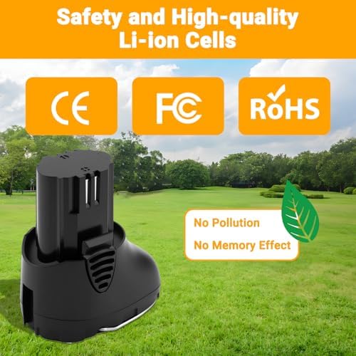 Joiry 2-Pack Replacement Dremel Battery, 10.8V 3000mAh Li-ion