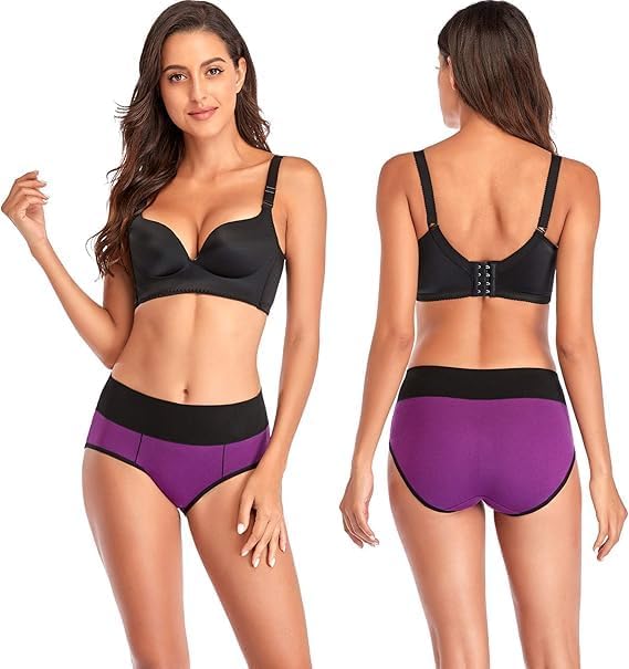 Annenmy Postpartum Underwear Women High Waisted Cotton Underwear Breathable C Section Panties Tummy Control Briefs