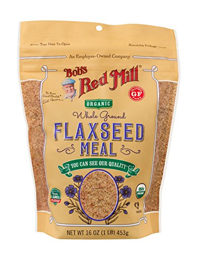 Bob's Red Mill Organic Flaxseed Meal, 16oz (Pack of 4) - Non GMO, Vegan, Paleo Friendly, Keto Friendly, Kosher