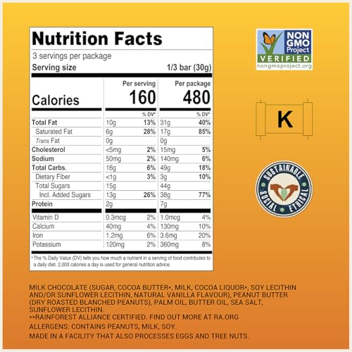 Chocolove Salted Caramel Chocolate Bars | 55% Cocoa | Silky Caramel with a Hint of Salt | Made with Premium Chocolate | Non-GMO, & Gluten-Free, 3.2 oz Bar (10 Pack)