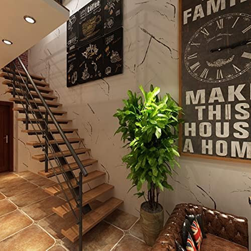 48x197inch Extra Wide Black White Marble Wallpaper Peel Stick Glossy Thick Waterproof Furniture Sticker Granite Look Contact Paper DIY Wall Sticker Self-adhesive Countertop Vinyl Wrap for Kitchen