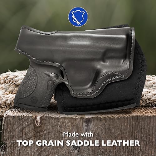 Desantis Die Hard Ankle Rig - Right Hand Draw, Black | Fits S&W M&P SHIELD 9/40, M2.0 9/40, 9 SHIELD PLUS, Concealed Ankle Holster