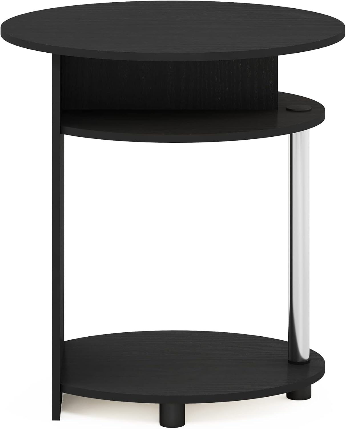 Furinno SIMPLE DESIGN Side Table, 2-Tier Modern End Table with Soft Edges, Open Shelves Night Stand, Bedside Table, for Living Room, Bedroom, French Oak