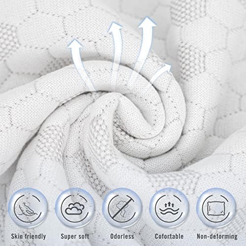 HIMOON Bed Pillows for Sleeping 2 Pack,Queen Size Cooling Pillows Set of 2,Top-end Microfiber Cover for Side Stomach Back Sleepers