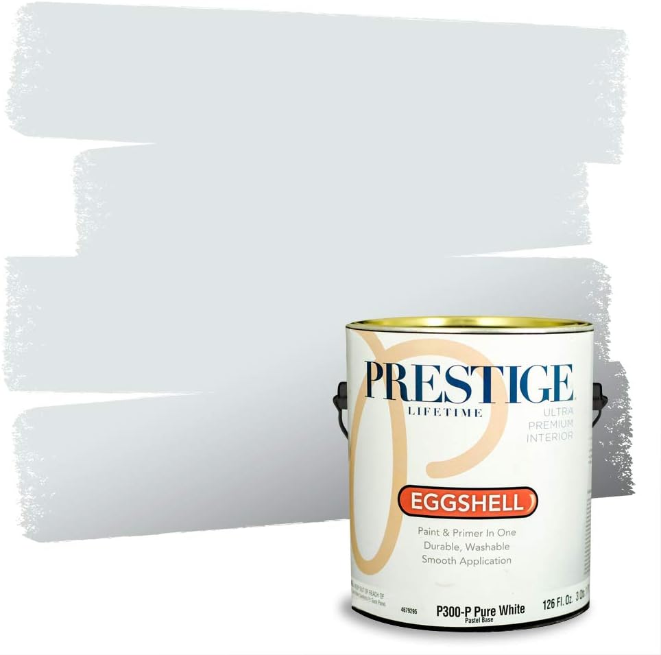 PRESTIGE Paints Exterior Paint and Primer In One, 1-Gallon, Semi-Gloss, Comparable Match of Sherwin Williams* Nifty Turquoise*