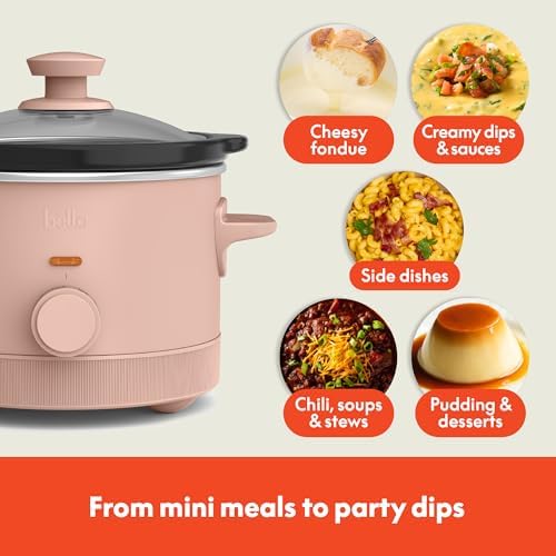bella 1.5qt Manual Slow Cooker with 3 Heat Settings, Blossom