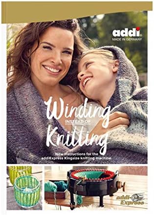 Addi Express King Size Knitting Machine Kit Extended Version with Manual Counter Includes: 46 Needles, Knitting Machine, Pattern Book, Express Hook