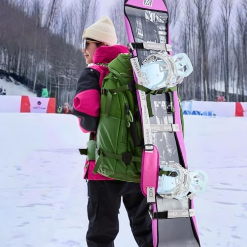 XCMAN Rear Step in Style Snowboard Bindings Lightweight Rear Entry All-Mountain Bindings for Men Women Easy in and Out