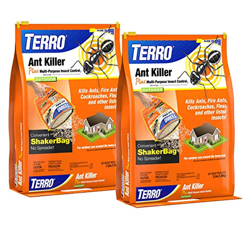 TERRO Ant Killer Plus, Multi-Purpose Insect Control Granules, 2 Pack | Kills Fire Ants, Cockroaches