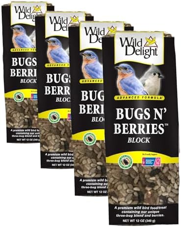 Wild Delight 388310 Bugs N' Berries Block, 12 oz,