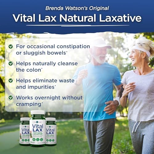 Vital Planet - Vital Lax Natural Laxative Cleanse Supplement for Occasional Constipation, with Magnesium Hydroxide, Slippery Elm, Aloe