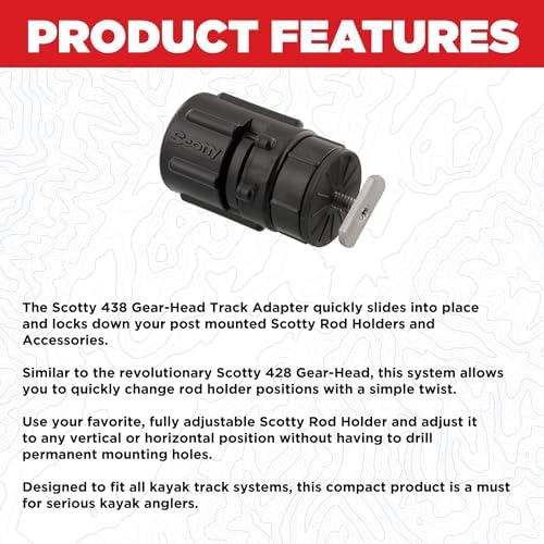 Scotty 438 Gear-Head Track Adapter