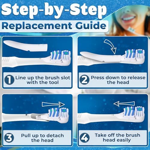 4 Pcs Brush Heads Compatible with Oral-B CrossAction 3733, 4732, 4734
