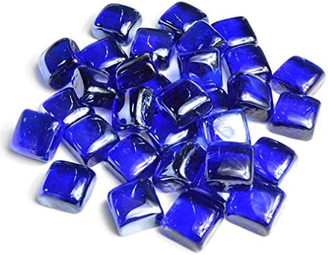 Stanbroil 10-Pound Fire Glass Cubes 1 inch, Crystal Ice Reflective | Fire Glass for Fireplace Fire Pit
