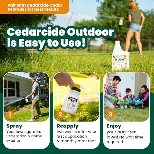Cedarcide Complete Pest Control Kit (Small): Cedarcide Original Pint + Outdoor Bug Control Concentrate, & Cedar Granules