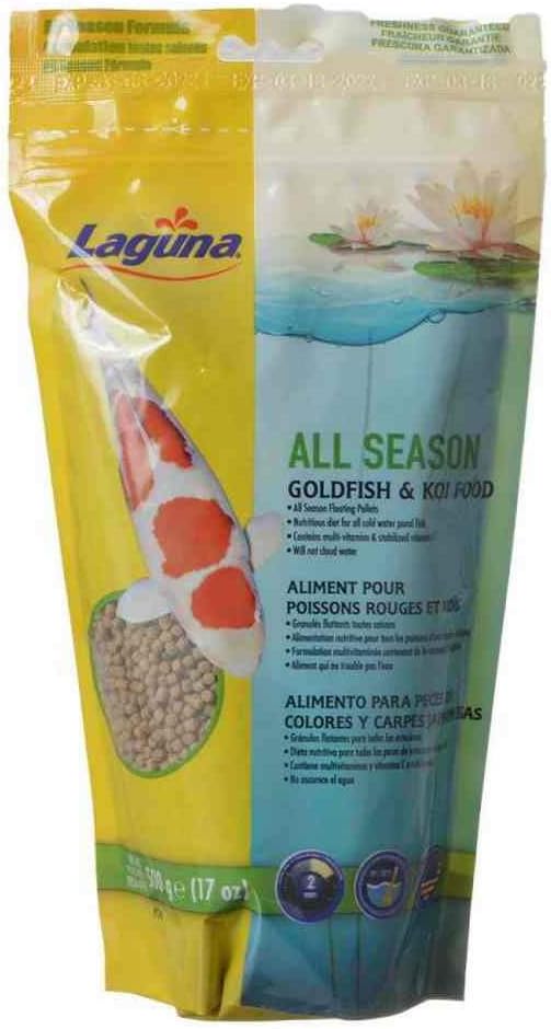 Laguna All Season Goldfish & Koi Floating Food, 17 oz