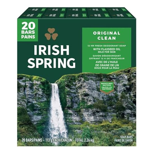 Irish Spring bar Soap (20/4 Oz Net Wt Oz), Original, 74 Ounce (Pack of 1)