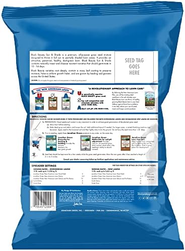 Jonathan Green (12005) Black Beauty Sun & Shade Grass Seed - Cool Season Lawn Seed (7 lb)