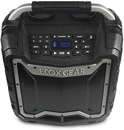 ECOXGEAR EcoTrek GDI-EXTRK210 Rugged Waterproof Floating Portable Bluetooth Wireless 100 Watt Stereo Smart Speaker and P (Renewed)
