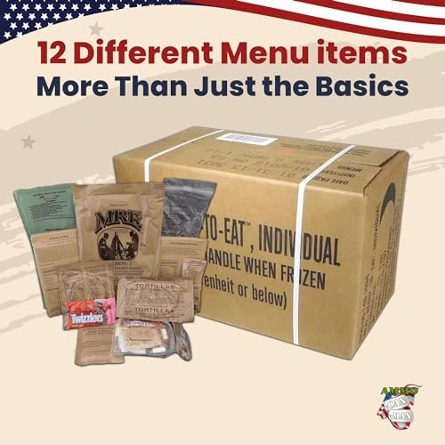 Ammo Can Man MRE Box A by Rothco, Genuine Mil Surplus, Menus 1-12 | Ammo Can Man MRE genuine U.S. military surplus ration box, Menus 1-12