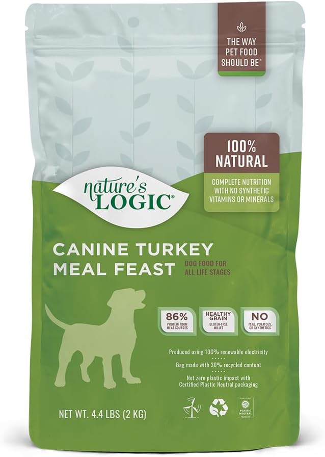 NATURE'S LOGIC Dry Dog Food - Beef Meal Feast Dry Kibble, 13 lb