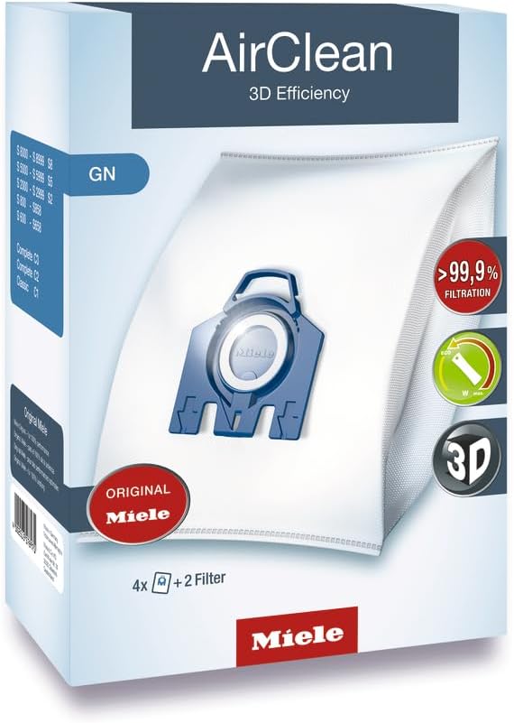Miele GN Vacuum Cleaner Bags, XL-Pack for Select Miele Vacuums