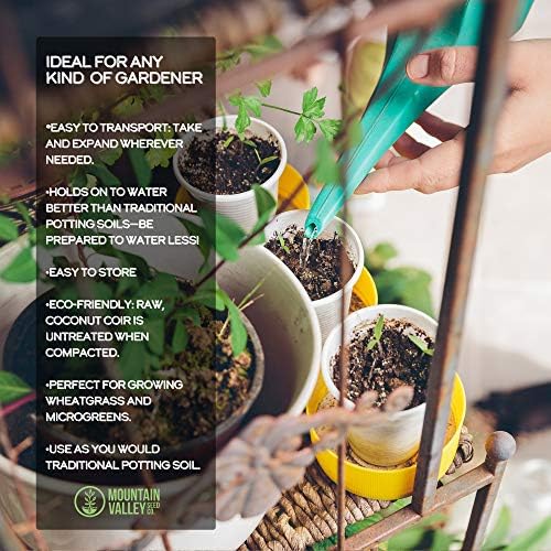 Minute Soil - Compressed Coco Coir Fiber Grow Medium 80mm x 15mm - 14 oz (1 Pack)