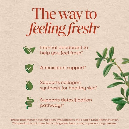 Nature's Way Chlorofresh Liquid Chlorophyll, Chlorophyllin Copper Complex, Internal Deodorant Supplement, Supports Healthy Skin and Detox Pathways*