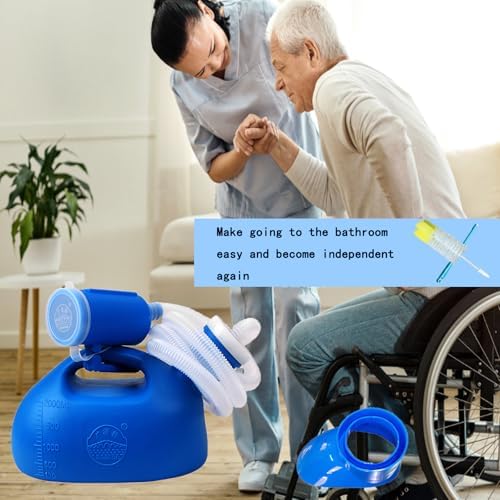2000ML Urinal for Men, Spill Proof Urine Bottle, Pee Bottle for Hospital