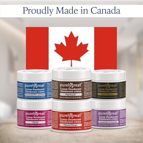 Purelygreat Natural Unscented Cream Deodorant for Women & Men | Aluminum Free Deodorant Women & Men | Vegan & Long Lasting Odor Control | Chemicals, Parabens, BPA & Cruelty Free | 1.76 oz