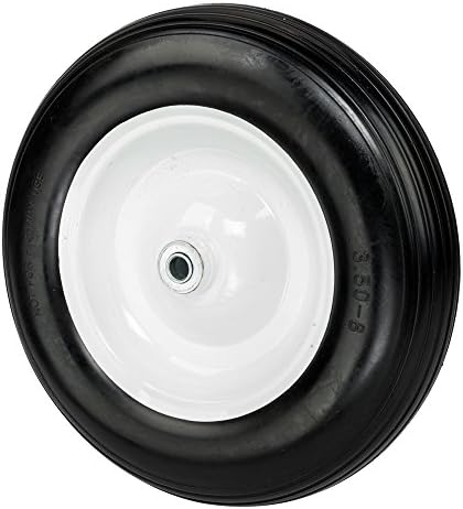 3.50-8" Wheelbarrow Tires with 5/8 Bearing, 3" Hub Universal Fit Wheelbarrow Wheel