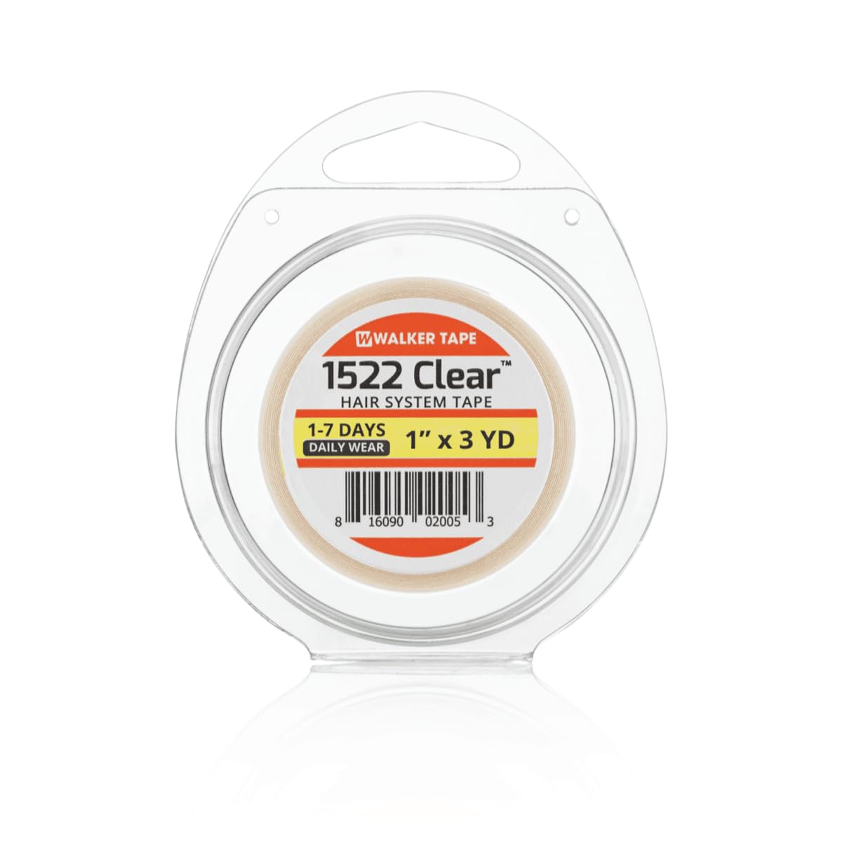 1/2" X 12 YDS 1522 Hair Tape Clear ROLL