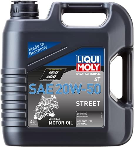 Liqui Moly 20064 4T Mineral Street Motor Oil - 20W-50-4L