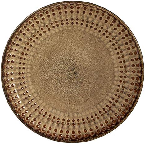 Pfaltzgraff Cambria 16-Piece Stoneware Dinnerware Set, Service for 4, Dark Brown