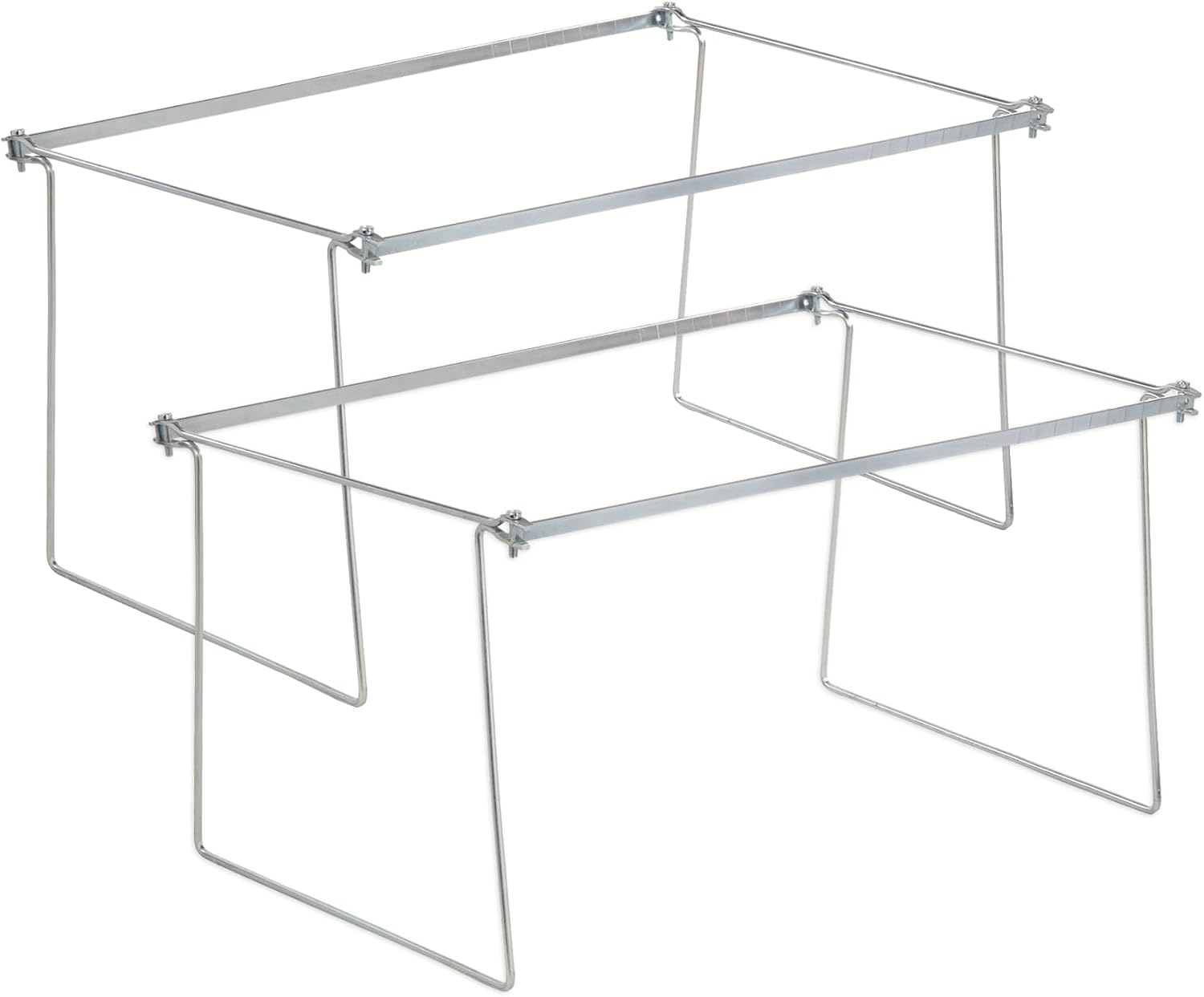 Blue Summit Supplies Hanging File Bars, Letter Size, Steel, Set of 2