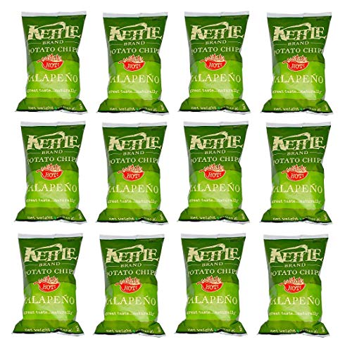 Kettle Brand Potato Chips, Jalapeno, 2-ounce bags (12 Count)
